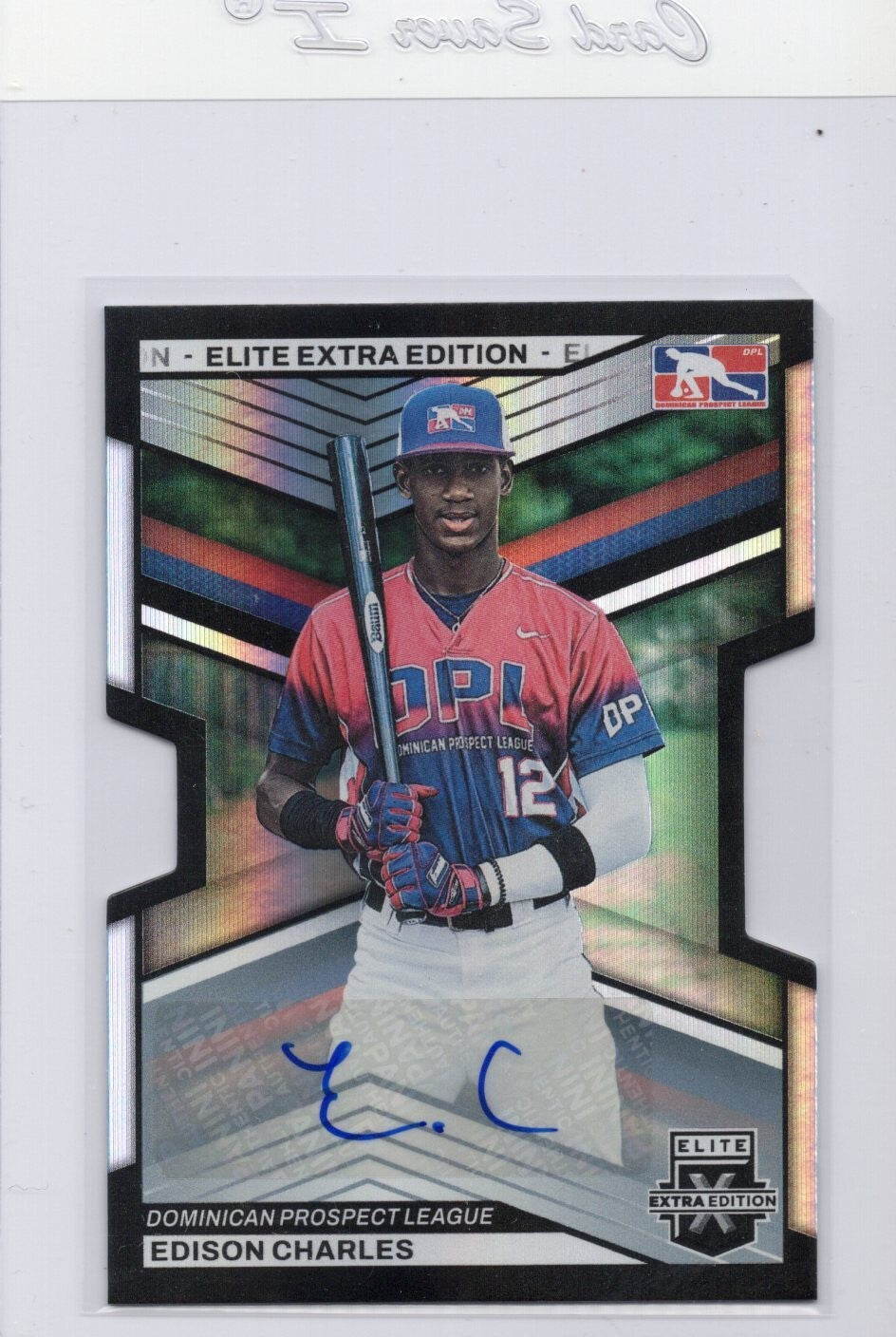 2023 Panini Elite Extra Edition EDISON CHARLES RC Die-Cut AUTO 196/399 #177