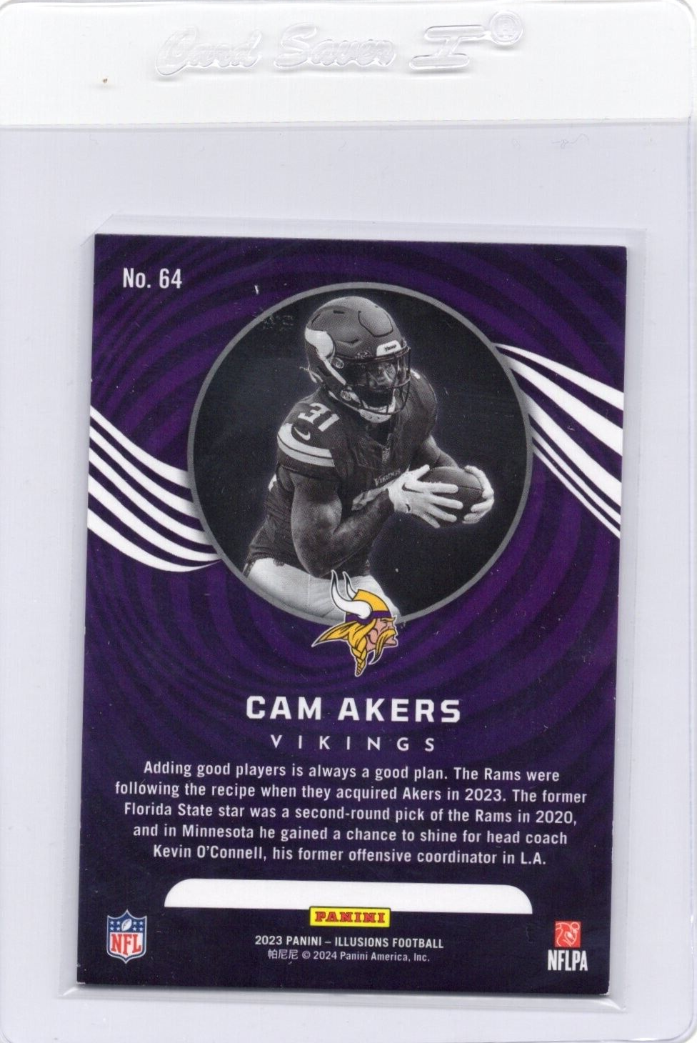 2023 Panini Illusions Pink Cam Akers 133/399 #64 Vikings