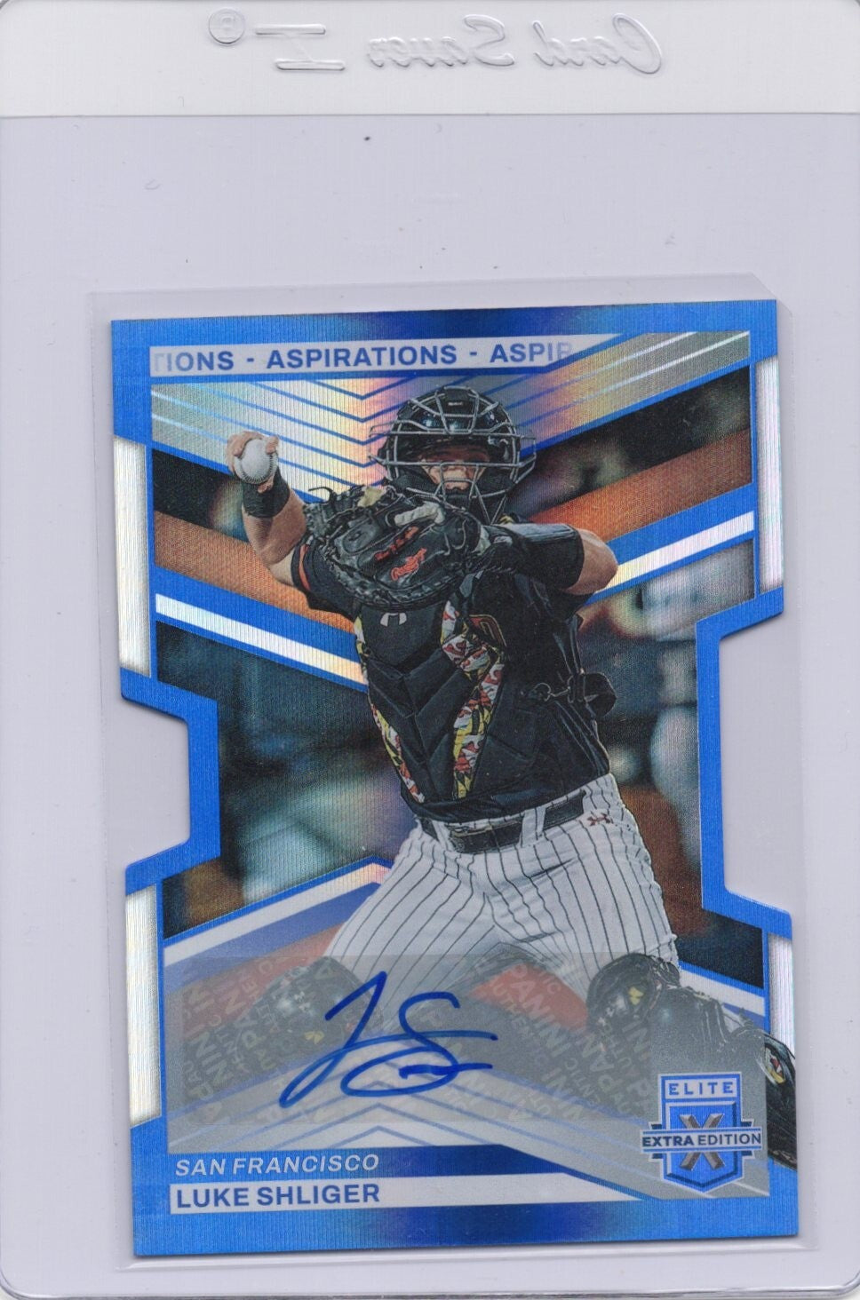 2023 Panini Elite Extra Edition - Luke Shliger - Aspirations Die-Cut Auto 77/97
