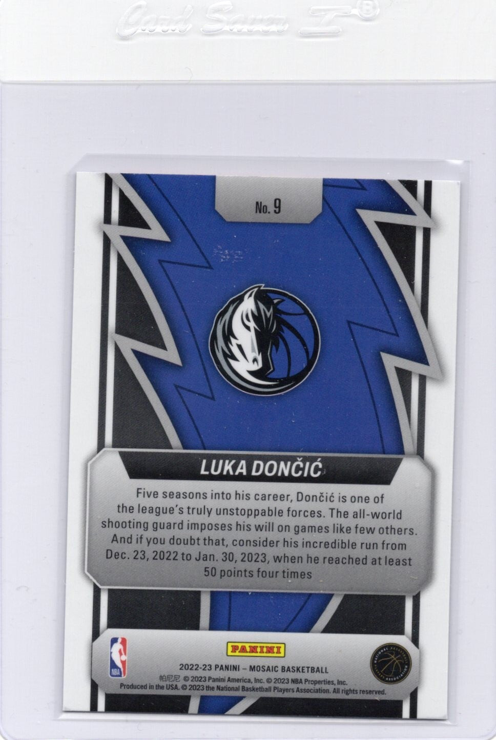 2022-23 Panini Mosaic Thunder Road Insert #9 Luka Doncic NBA