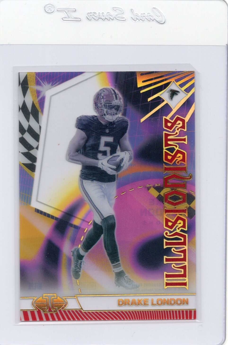 2023 Panini Illusions - DRAKE LONDON ILLUSTIONISTS RED 176/199 - Falcons #4