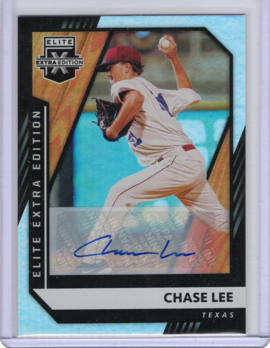 2021 Panini Elite Extra Chase Lee Signatures RC Auto #168 Rangers now Blue Jays