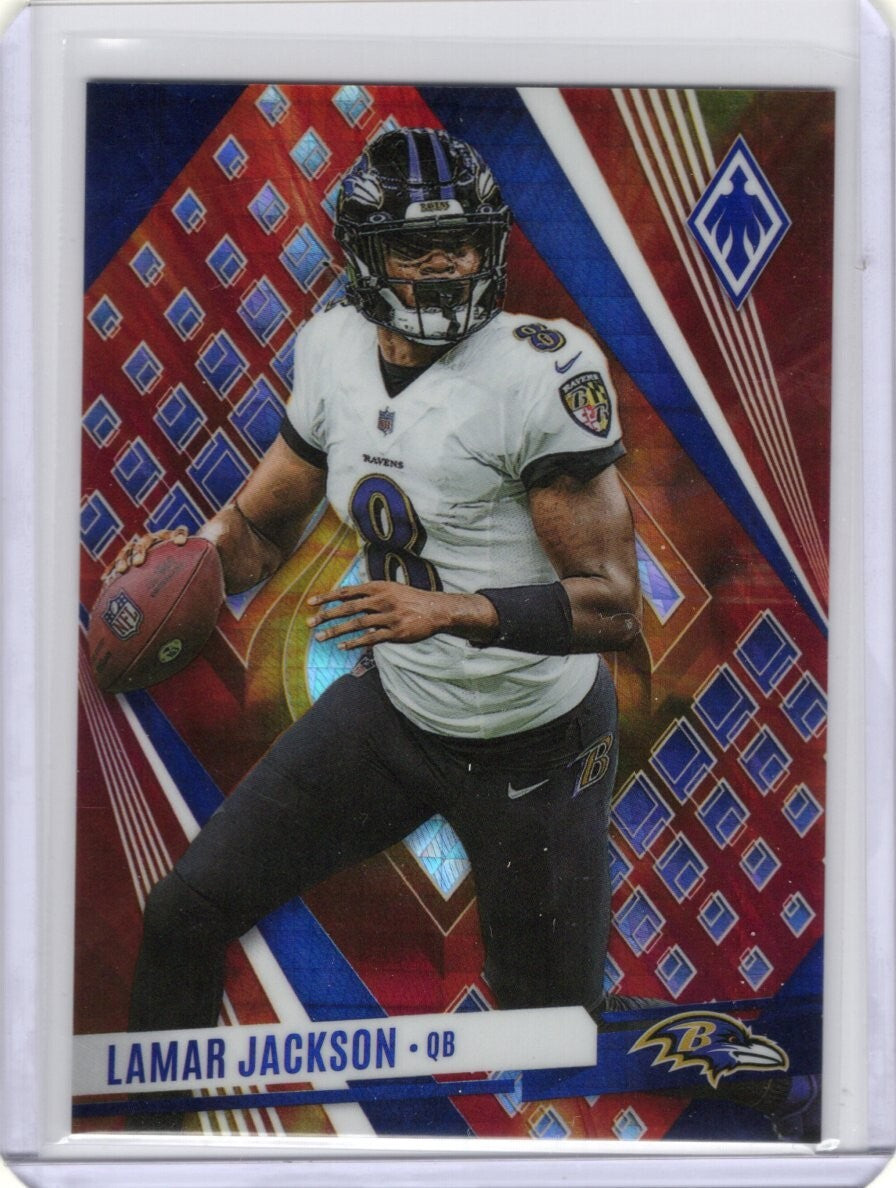 2023 Panini Phoenix Fire Burst #12 Lamar Jackson 148/340