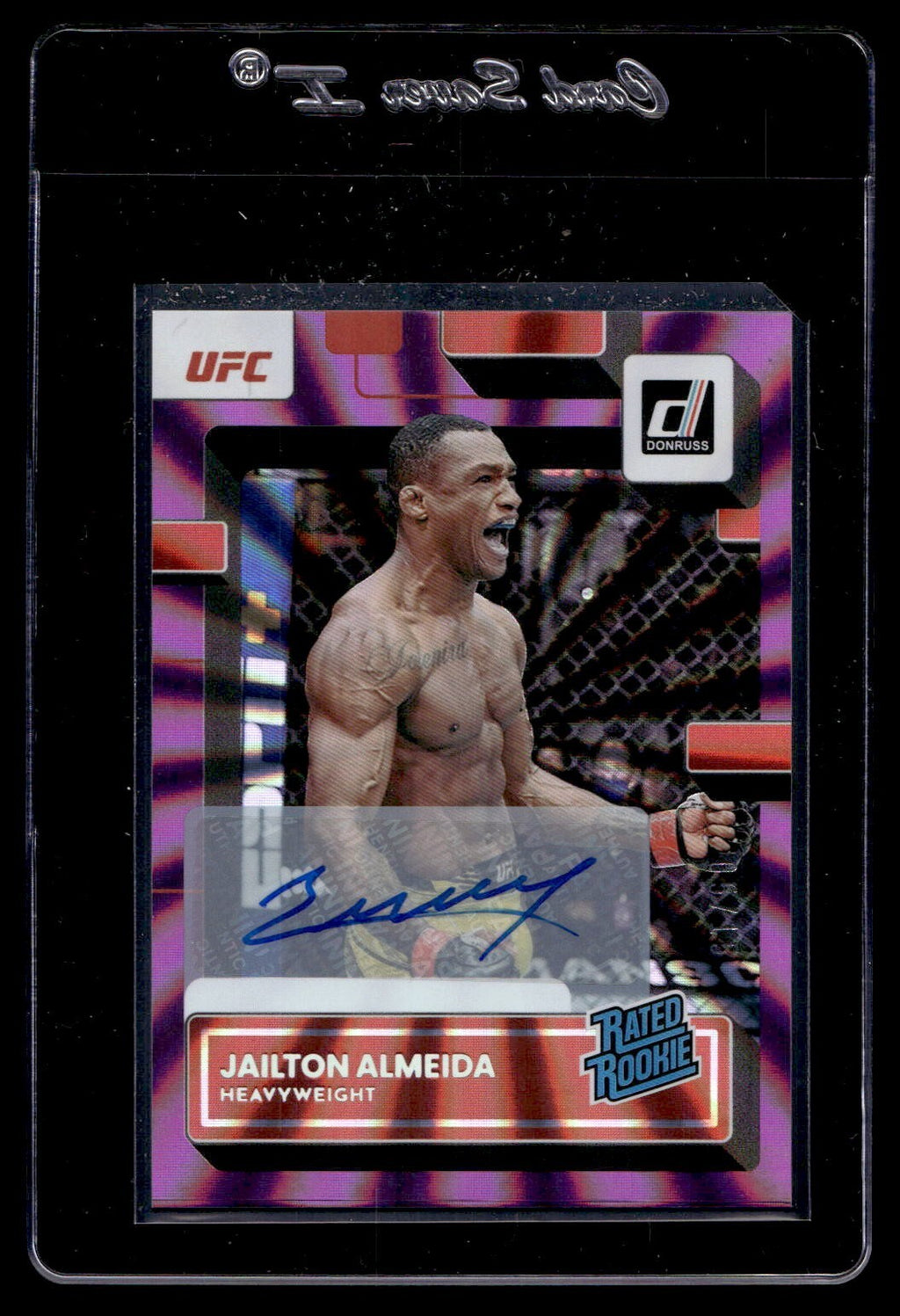 2023 Panini Donruss UFC Jailton Almeida Rated Rookie Purple Stars 5/15
