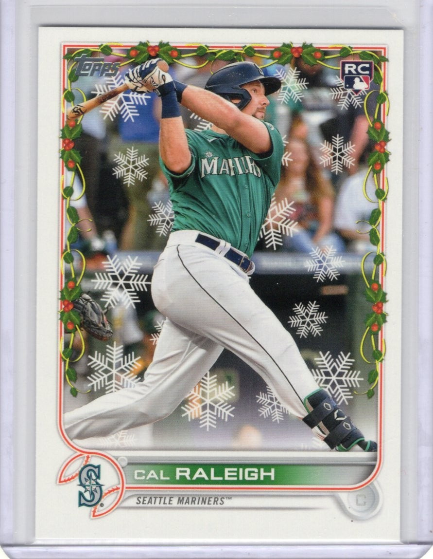 2022 Topps Holiday - Cal Raleigh #HW175 (RC) Mariners