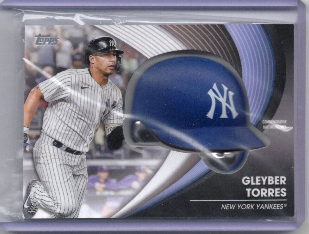 2022 Topps Update Gleyber Torres Commemorative Batting Helmet BH-GT