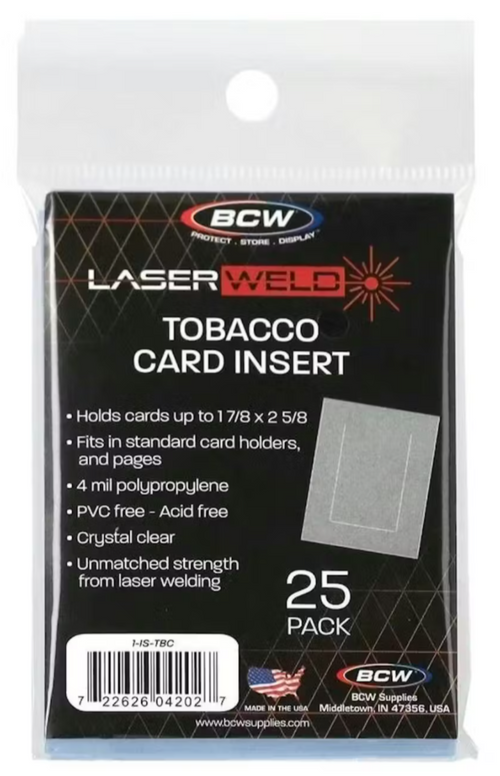 tobacco card sleeves T206 | Sleeves as well as Superior Card Sleeves Tobacco Card Sleeves 100 per