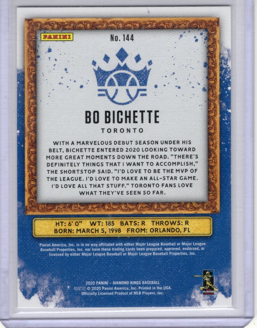 2020 Panini Diamond Kings - SP Bo Bichette #144 (RC)