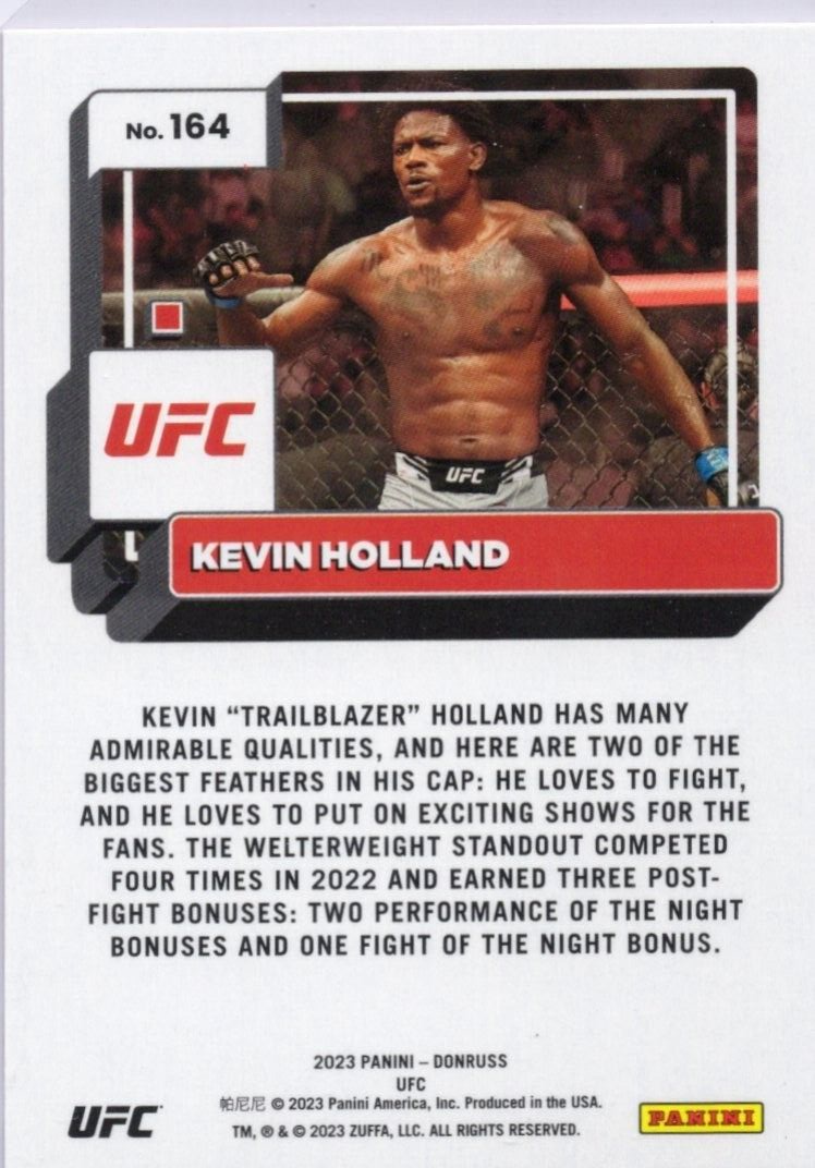 2023 Donruss UFC Holo Orange Laser #164 Kevin Holland