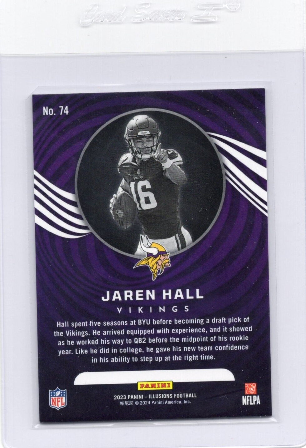 2023 Panini Illusions Jaren Hall Blue 078/149 RC Vikings