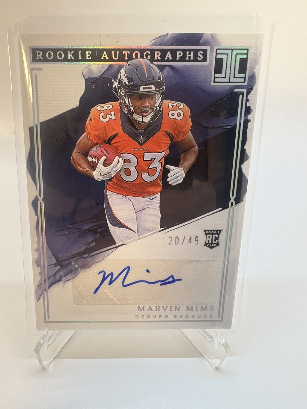 2023 PANINI IMPECCABLE MARVIN MIMS ROOKIE AUTOGRAPHS 20/49 BRONCOS RC AUTO RA-MM