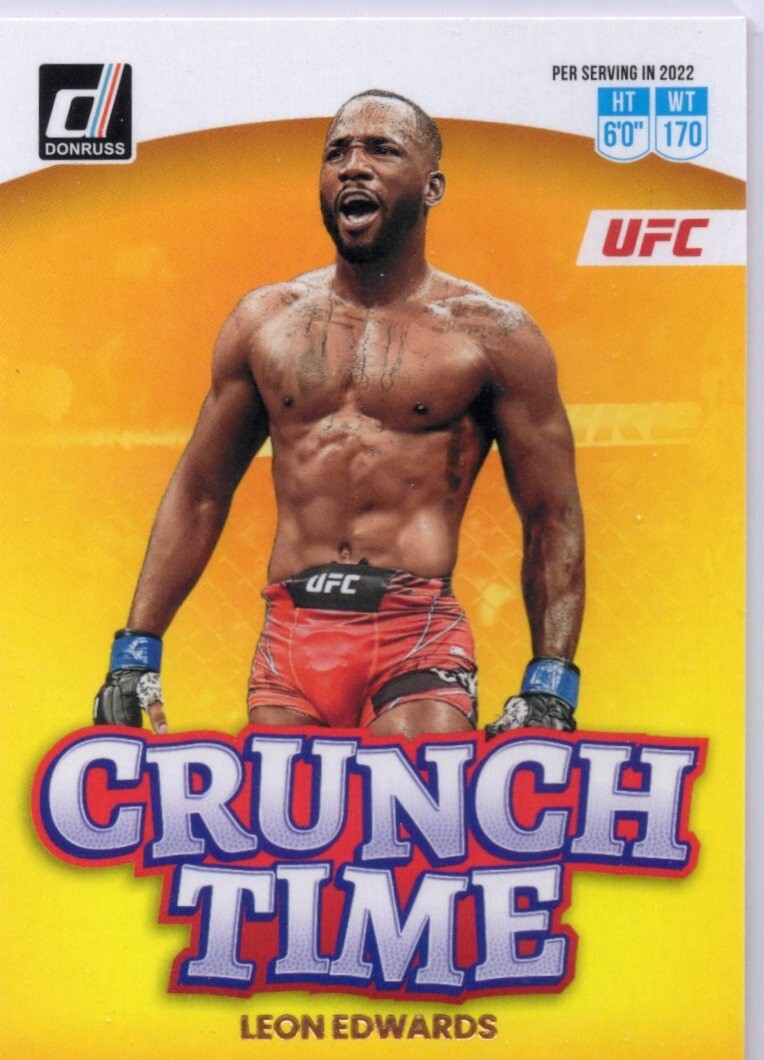 2023 Donruss UFC Crunch Time #12 Leon Edwards