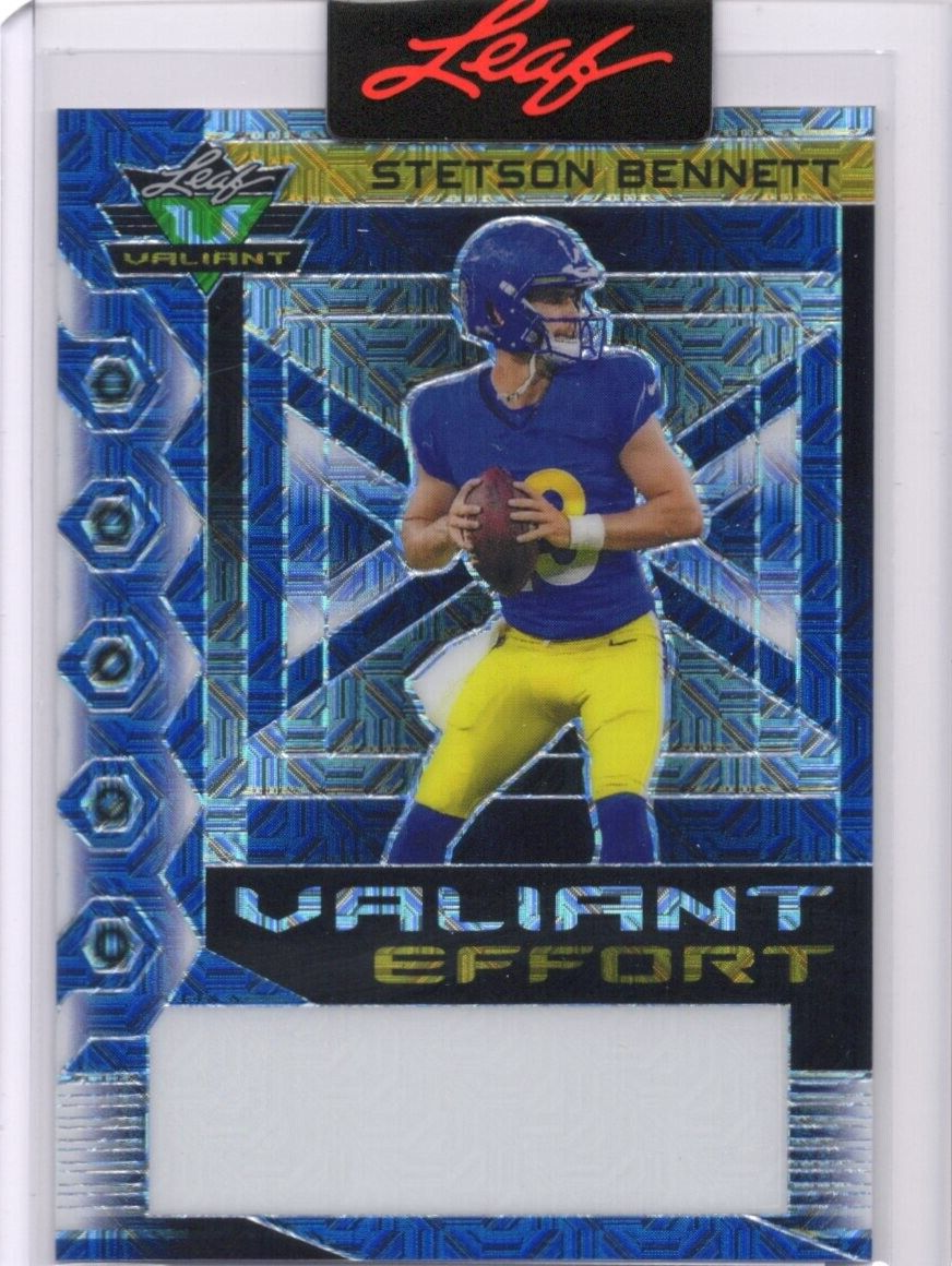 2023 Leaf Eclectic Stetson Bennett Valiant Effort Rookie Proof 1/1