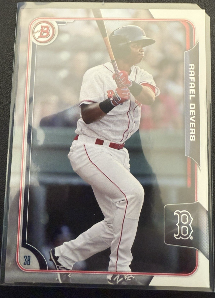 2015 BOWMAN DRAFT  PAPER CARD RAFAEL DEVERS #106 BOSTON RED SOX