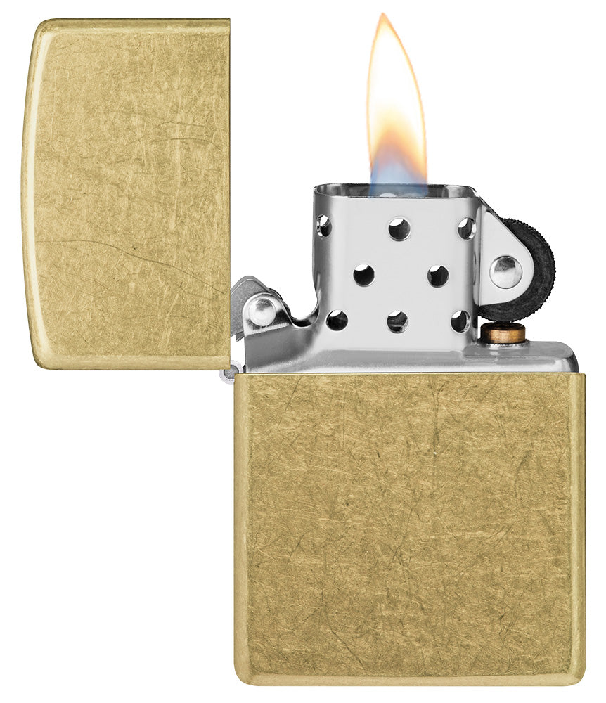 Zippo Classic Street Brass Pocket Lighter