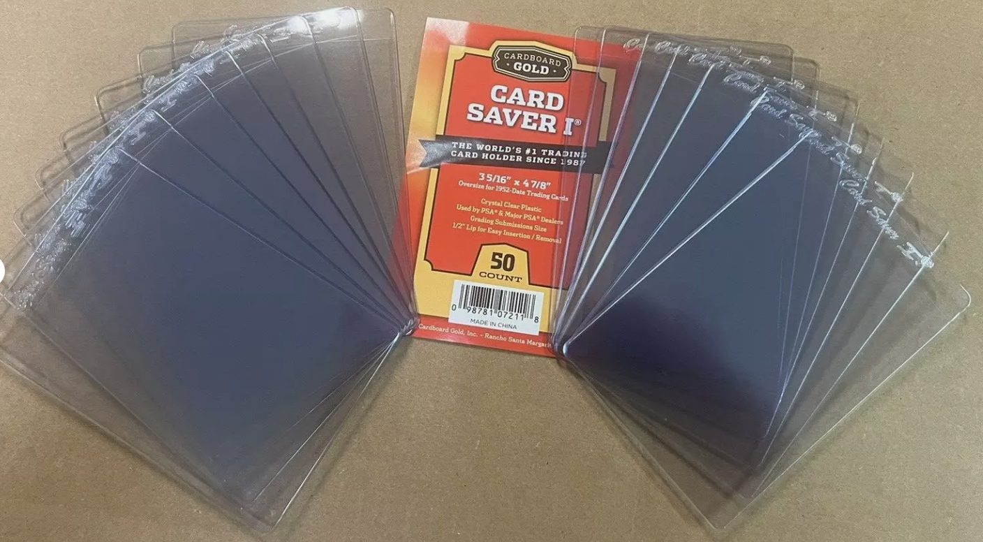 15 Cardboard Gold Card Saver 1 + 5 Standard Notched Sleeves